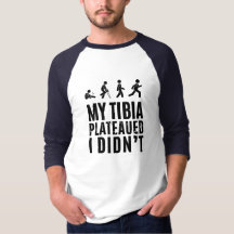 Tibia Plateau Resilient Recovery Baseball T-Shirt