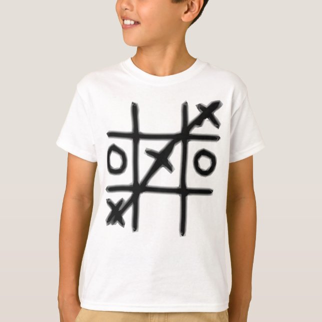Tic Tac Toe - 3 in a Row T-Shirt (Front)