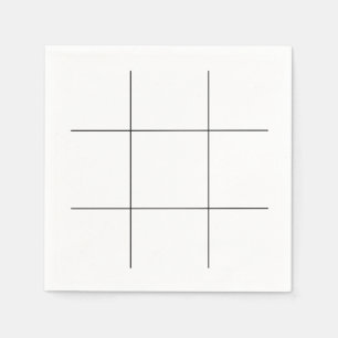 Tic Tac Toe Board Napkins