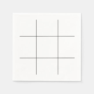 Tic Tac Toe Board Napkins