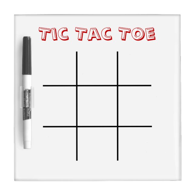 Tic Tac Toe Dry Erase Board (Front)
