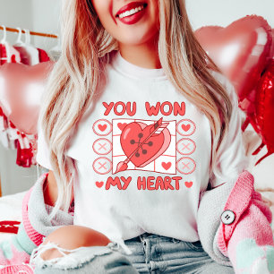 Tic-Tac-Toe Heart Valentine’s T-Shirt