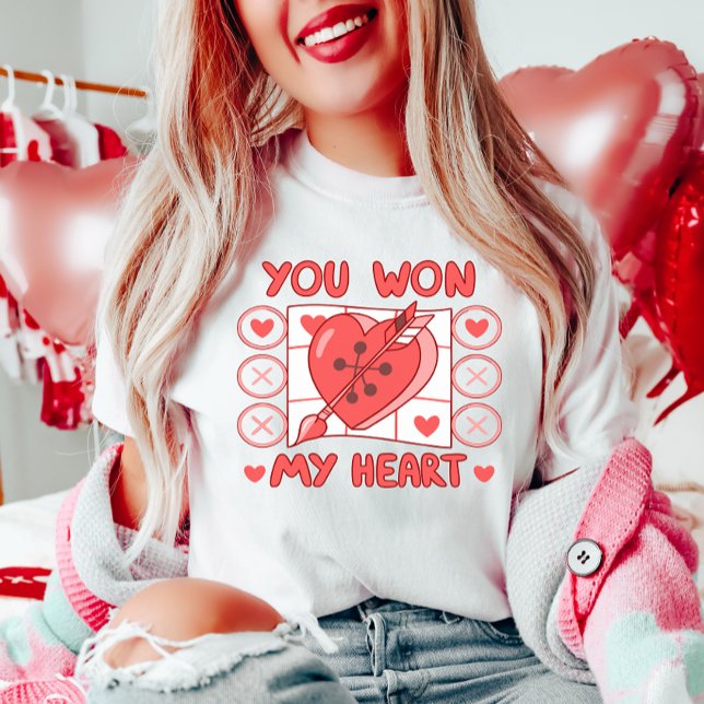 Tic-Tac-Toe Heart Valentine’s T-Shirt (Creator Uploaded)