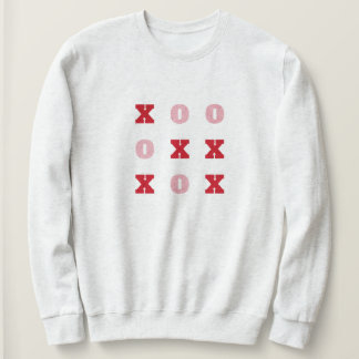 Tic-Tac-Toe Hugs and Kisses Valentines Sweatshirt