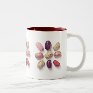 TIC TAC TOE JELLY BEANS Maroon Two-Tone Mug