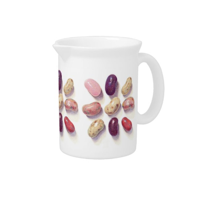 TIC TAC TOE JELLY BEANS Porcelain Pitcher (Right)