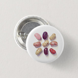TIC TAC TOE JELLY BEANS Round Pin Button