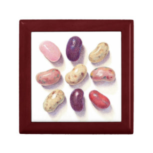 TIC TAC TOE JELLY BEANS Square Keepsake Box