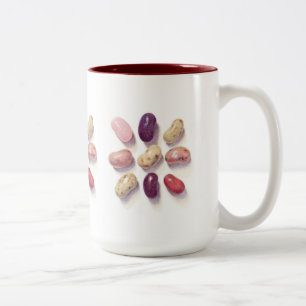 TIC TAC TOE JELLY BEANS Tall Maroon Two-Tone Mug