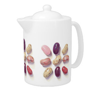TIC TAC TOE JELLY BEANS Teapot