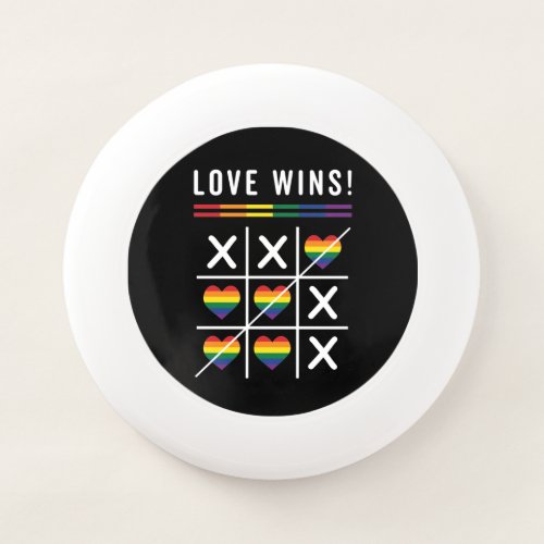 Tic Tac Toe Love Wins LGBTQ Gay Pride Wham_O Frisbee