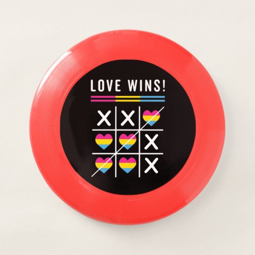 Tic Tac Toe Love Wins LGBTQ Pansexual Pride Wham_O Frisbee