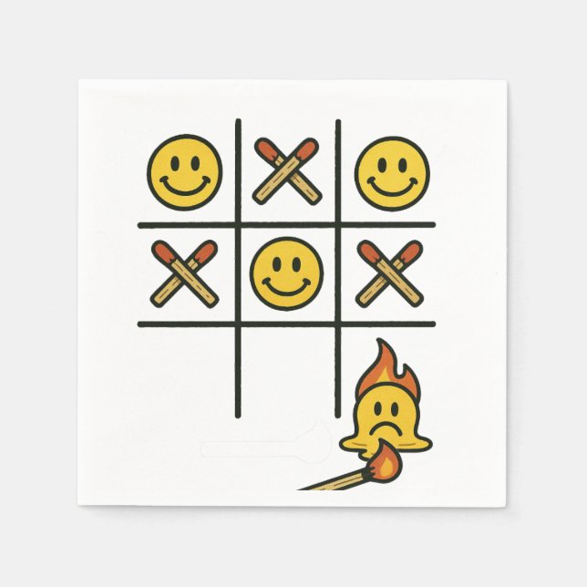 Tic Tac Toe  Napkins (Front)