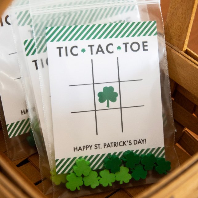 Tic Tac Toe St. Patrick's Day Card for Kids (Creator Uploaded)