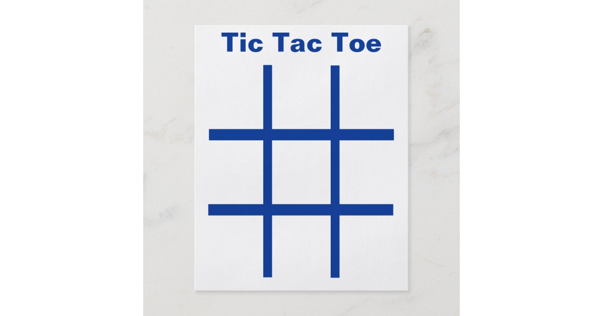 Tic Tac Toe Tag Grid Use 1 1 4 Fridge Magnets Flyer Zazzle Com