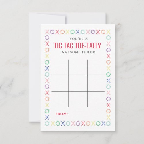 Tic Tac Toe Valentine Cards or Tags