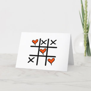 Tic Tac Toe Valentine's Day Card