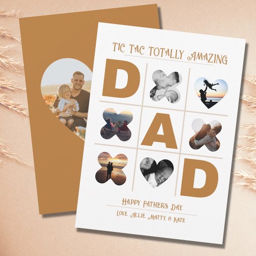 Tic Tac Totally Amazing Dad Fathers Day  Holiday Card