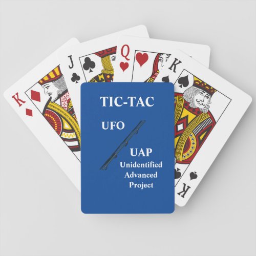 TIC_TAC UFO UAP  PLAYING CARDS