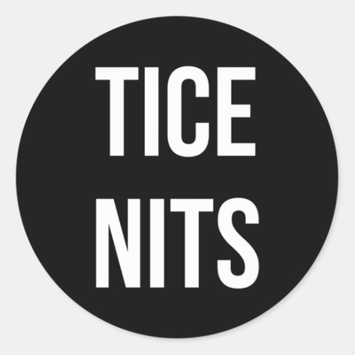 Tice Nits Classic Round Sticker