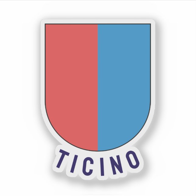 Ticino coat of arms, Switzerland Sticker (Front)
