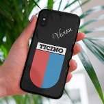 Ticino, Switzerland Coat of Arms | Black Glitter  Samsung Galaxy S22 Case<br><div class="desc">Ticino, Switzerland Coat of Arms on fine black glitter background | Handwritten Name Samsung Galaxy S22 Case. Celebrate your love for Ticino, Switzerland with this beautiful Coat of Arms themed phone case. Made from high-quality materials, this case features the official coat of arms of Ticino, adding a touch of Swiss...</div>