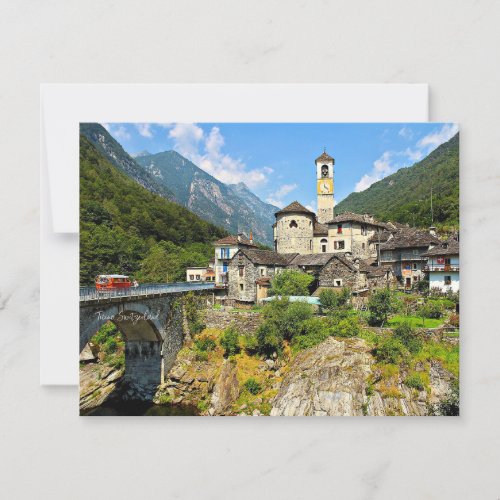 Ticino Switzerland landscape photograph Card