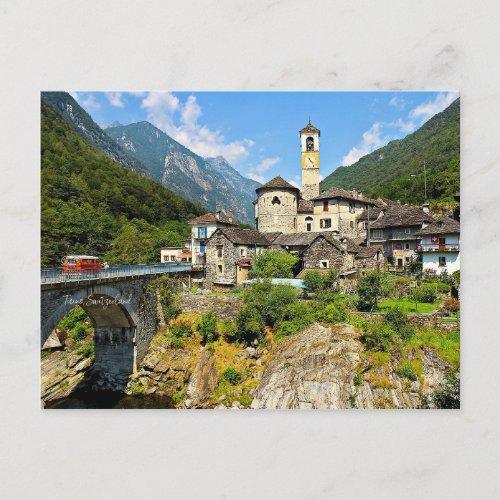 Ticino Switzerland landscape photograph Postcard