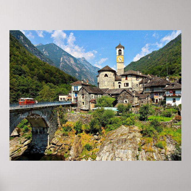 Ticino, Switzerland landscape photograph  Poster (Front)
