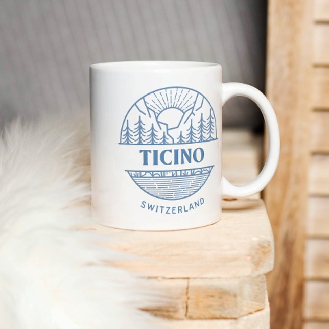 Ticino, Switzerland | Minimalistic Landscape Mug (Creator Uploaded)