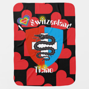 Ticino Switzerland Suisse Svizzera Svizra Babydeck Swaddle Blanket