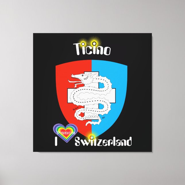 Ticino Switzerland Suisse Svizzera Svizra Canvas Print (Front)