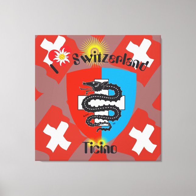 Ticino Switzerland Suisse Svizzera Svizra Canvas Print (Front)