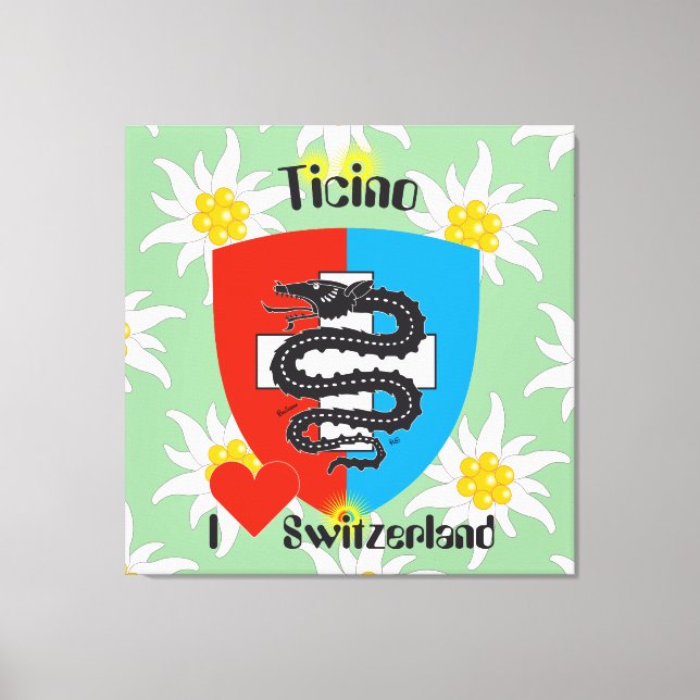 Ticino Switzerland Suisse Svizzera Svizra Canvas Print (Front)