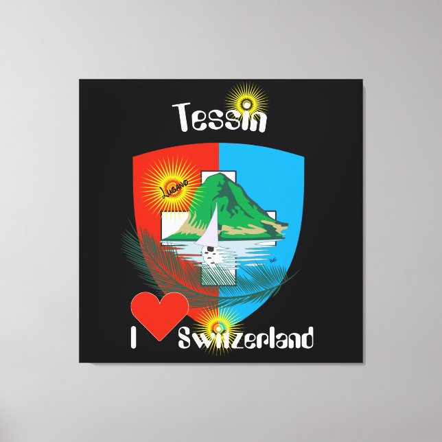 Ticino Switzerland Suisse Svizzera Svizra Canvas Print (Front)