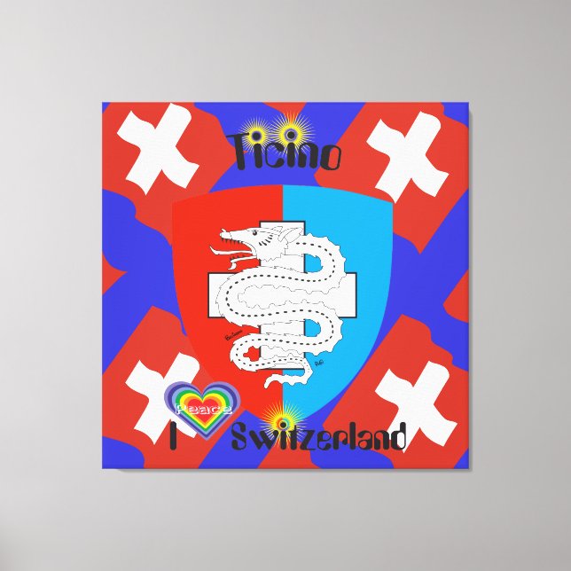 Ticino Switzerland Suisse Svizzera Svizra Canvas Print (Front)