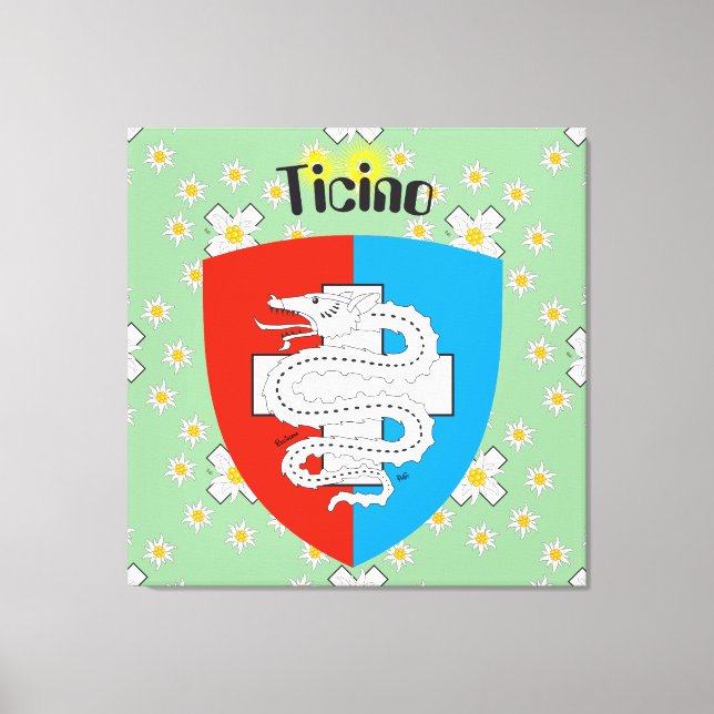 Ticino Switzerland Suisse Svizzera Svizra Canvas Print (Front)