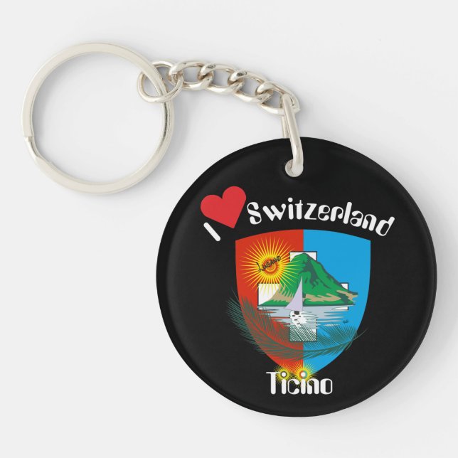 Ticino - Switzerland - Svizzera Keychain (Front)