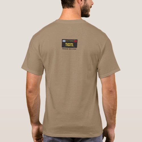 Ticitl License Plate T_Shirt Customizable
