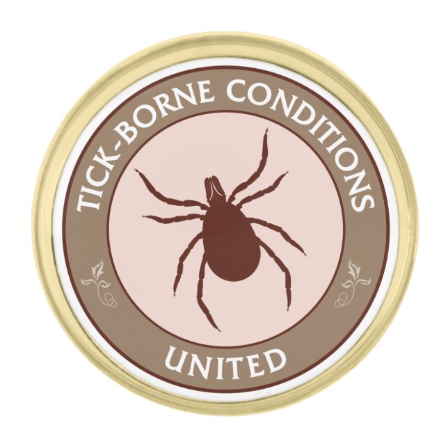 Tick-Borne Conditions United - Awareness Lapel Pin (Front)