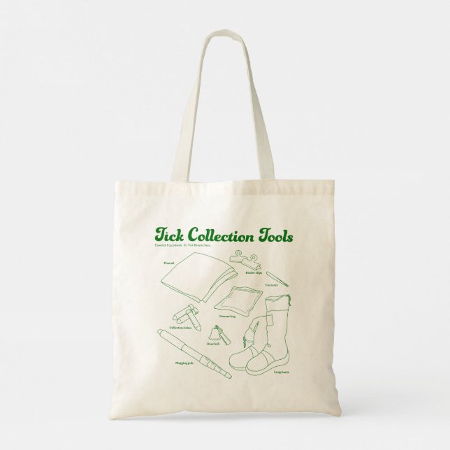 Tick Collection Tools Tote Bag (Back)