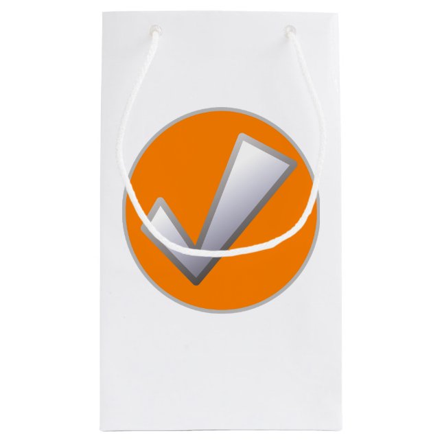 Tick Mark "Good" Button Gift Bag (Back)