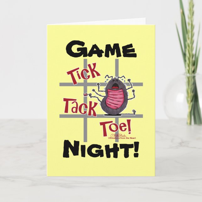 Tick Tack Toe! Invitation (Front)