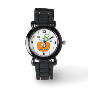 Tick Tock Funny Pumpkin Kids Watch