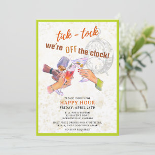 Tick-Tock Happy Hour Invitation