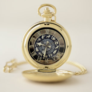 Tick Tock Skull Pocket Watch