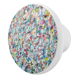 Ticker Tape Parade Ceramic Knob