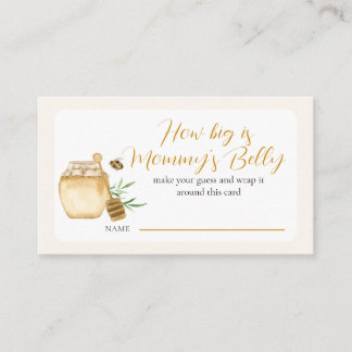 Ticket Bee Themed Baby Shower Game  Enclosure Card