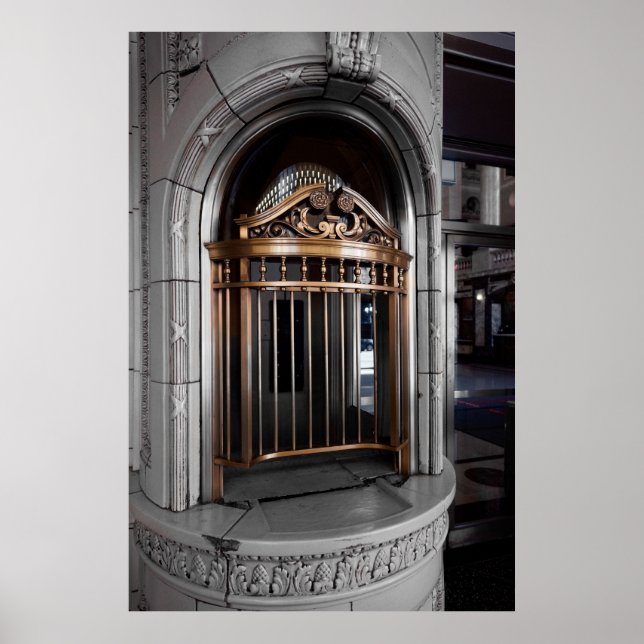 TICKET BOOTH of CHICAGO THEATER Poster (Front)