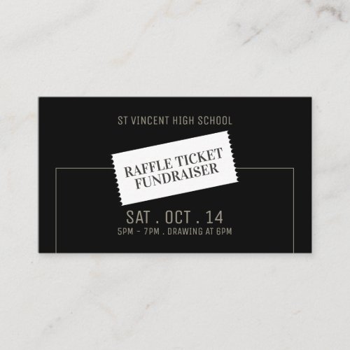 Ticket Design Raffle Ticket Fundraiser Event